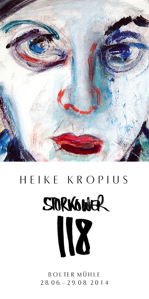 Front of the exhibition invitation for Heike Kropius